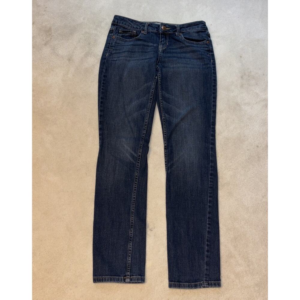 Aeropostale Jeans Womens 1/2 SHORT Blue Denim Bayla Skinny Dark Wash 28 Waist